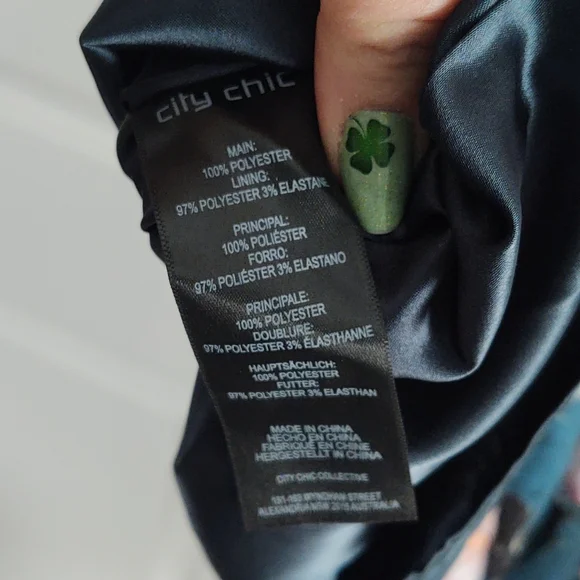 HP🎉 City Chic Jade Blossom Dress - EUC - 18/M - Picture 11 of 14